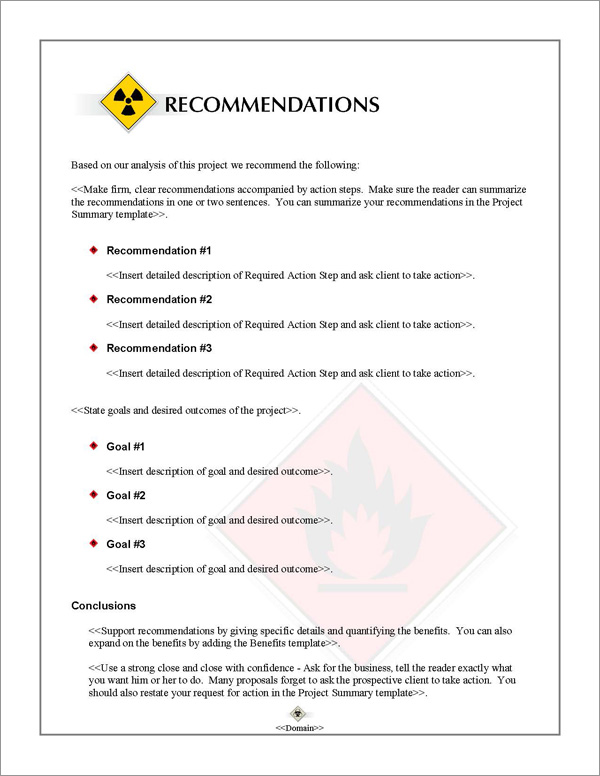 Proposal Pack Transportation #2 Recommendations Page