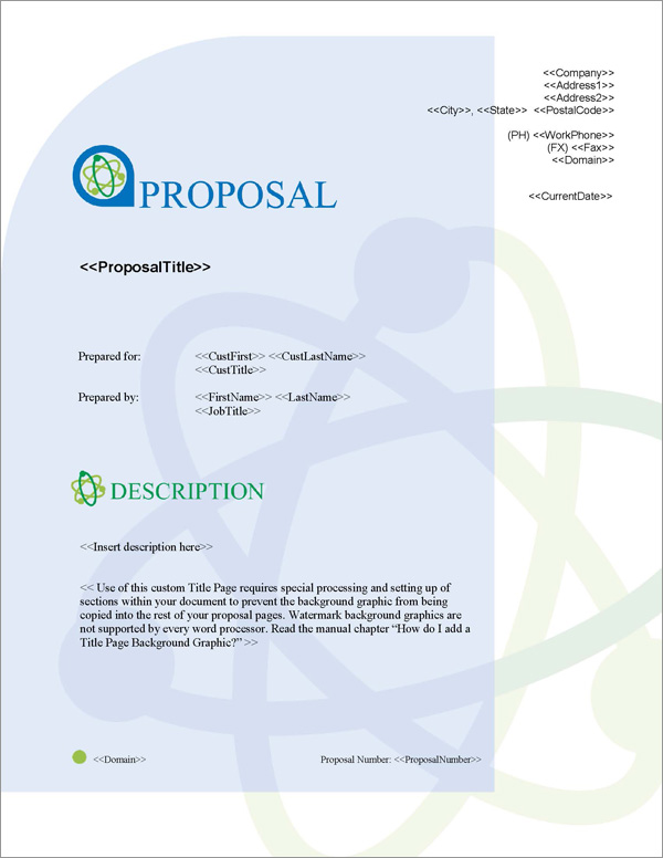 Proposal Pack Energy #5 Title Page
