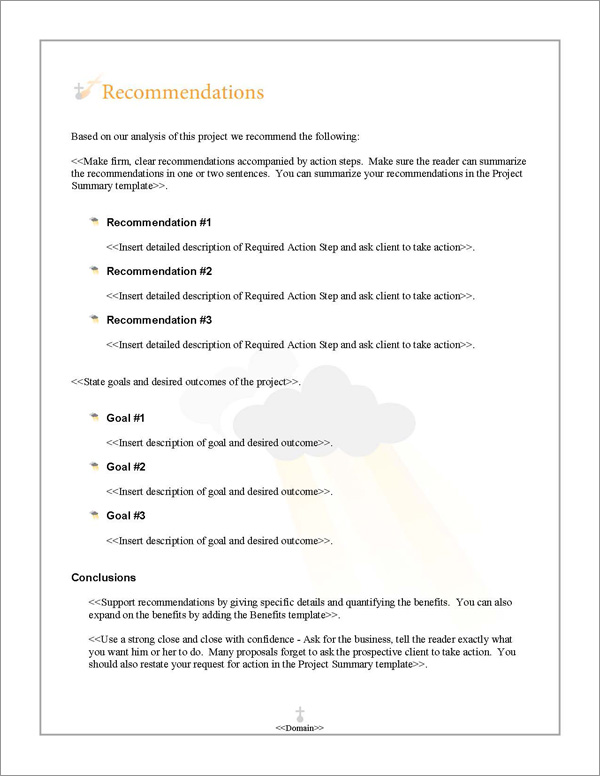 Proposal Pack Spiritual #2 Recommendations Page Proposal Pack Spiritual #2 Recommendations Page