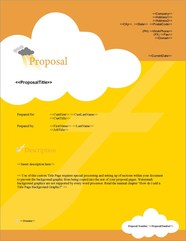 Proposal Pack Spiritual #2 Title Page