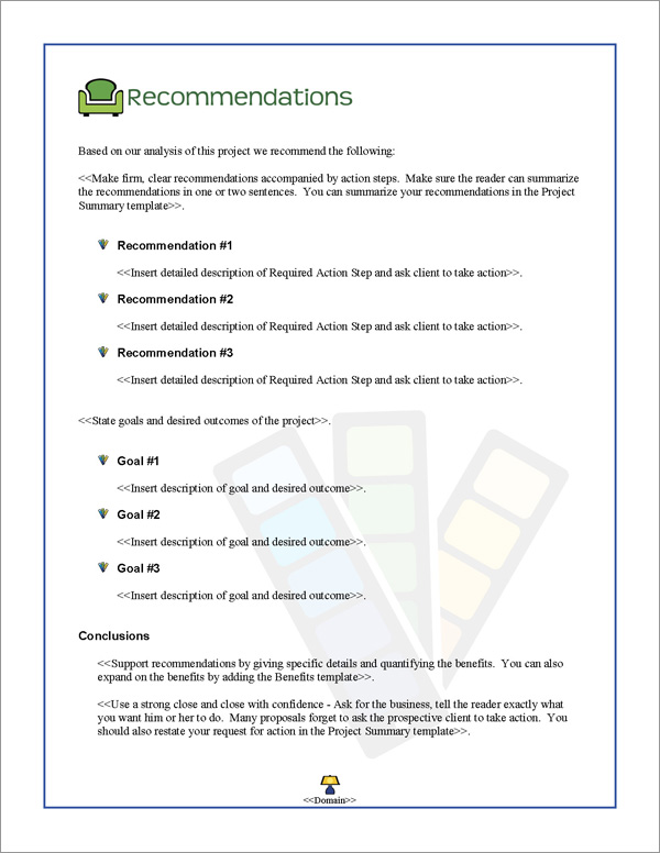 Proposal Pack Decorator #1 Recommendations Page Proposal Pack Decorator #1 Recommendations Page