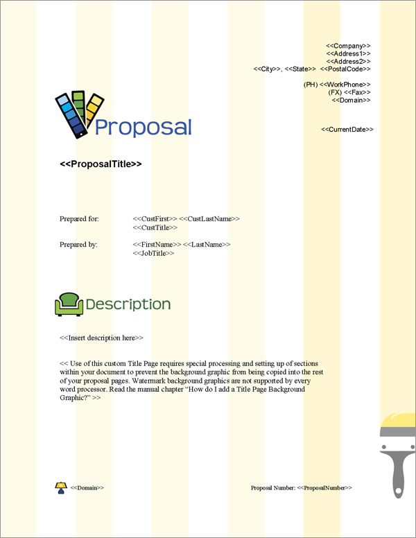 Proposal Pack Decorator #1 Title Page
