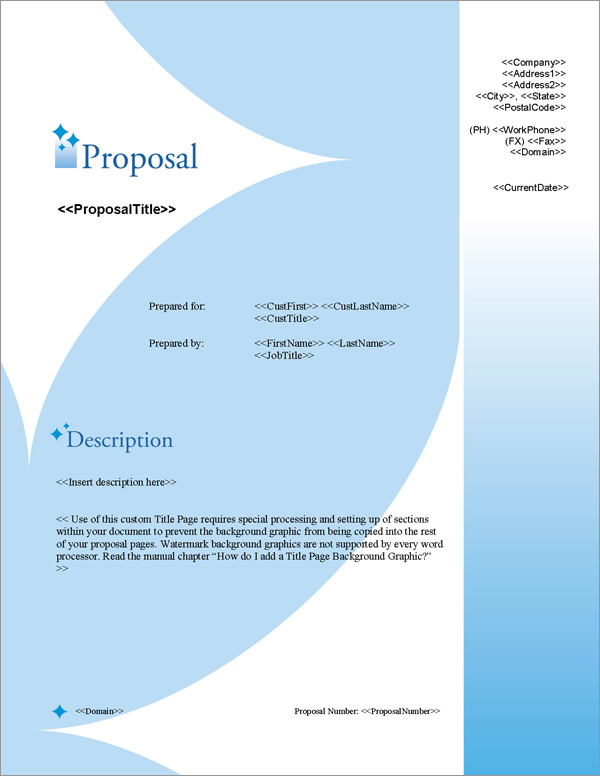 Proposal Pack Contemporary #16 Title Page