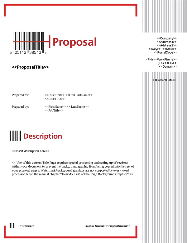 Proposal Pack Tech #7 Title Page
