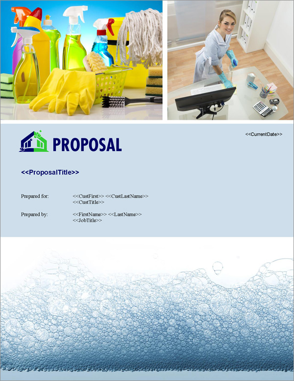 Proposal Pack Janitorial #3 Title Page