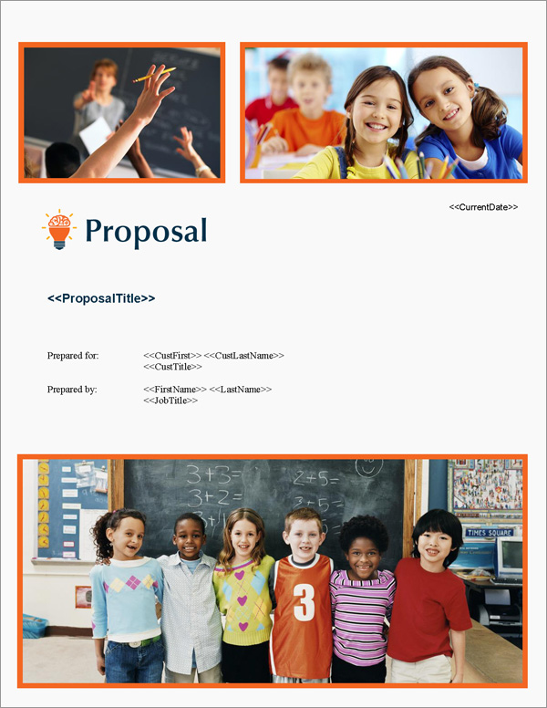 Proposal Pack Education #3 Title Page