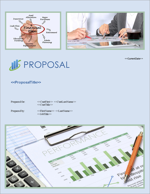 Proposal Pack Financial #4 Title Page