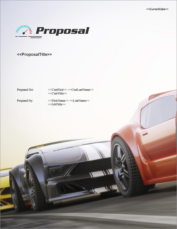 Proposal Pack Sports #7 Title Page