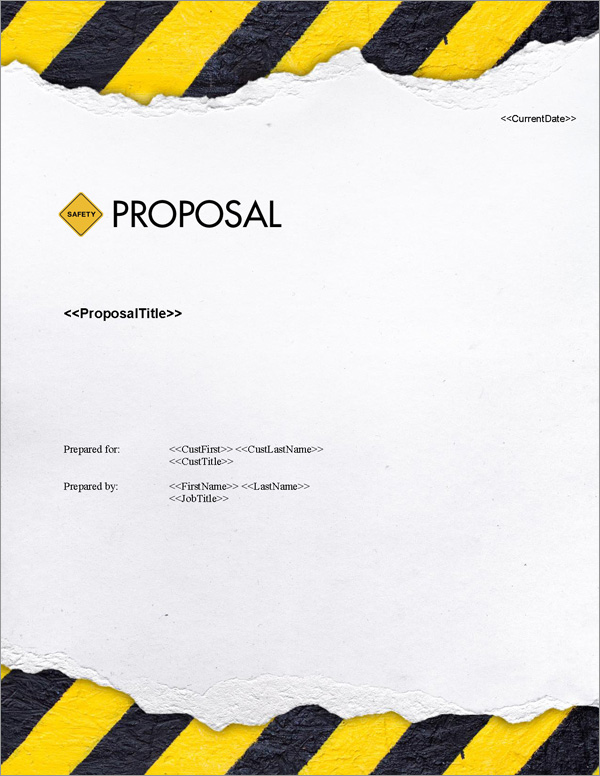 Proposal Pack Safety #4 Title Page