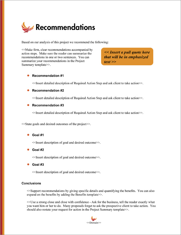 Proposal Pack Minimalist #3 Recommendations Page Proposal Pack Minimalist #3 Recommendations Page