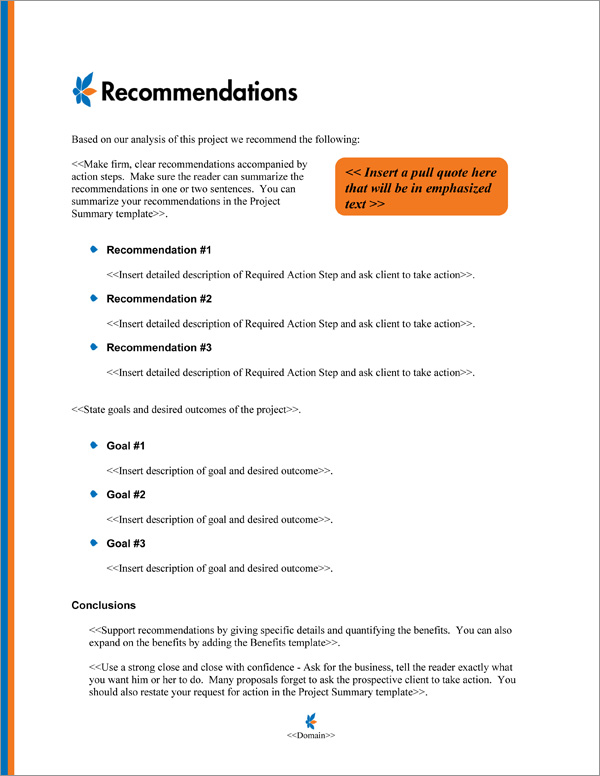 Proposal Pack Minimalist #6 Recommendations Page Proposal Pack Minimalist #6 Recommendations Page