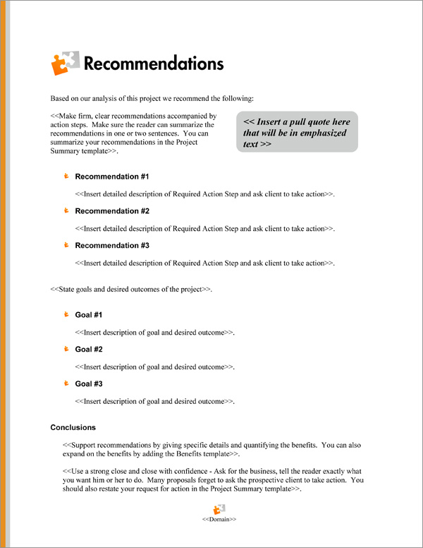 Proposal Pack Minimalist #7 Recommendations Page Proposal Pack Minimalist #7 Recommendations Page