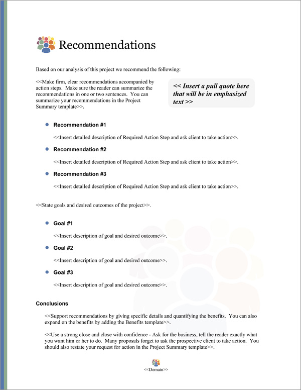 Proposal Pack Community #1 Recommendations Page Proposal Pack Community #1 Recommendations Page