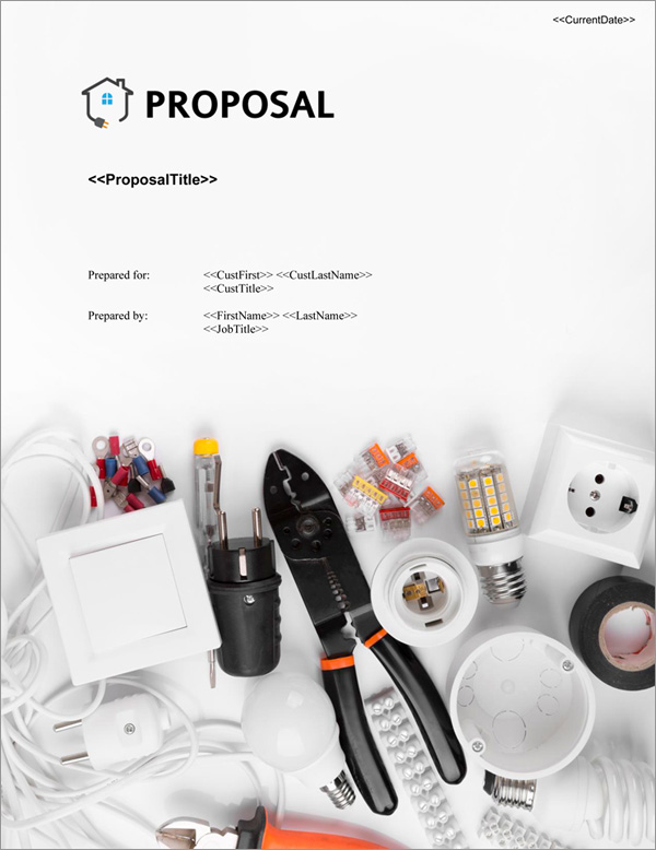 Proposal Pack Electrical #4 Title Page
