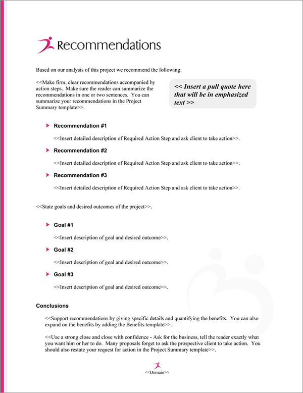 Proposal Pack Symbols #7 Recommendations Page Proposal Pack Symbols #7 Recommendations Page