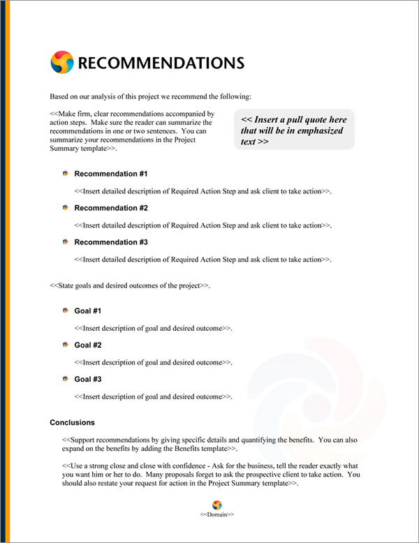 Proposal Pack Vending #1 Recommendations Page Proposal Pack Vending #1 Recommendations Page