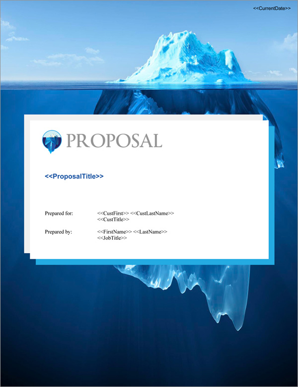 Proposal Pack Aqua #6 Title Page