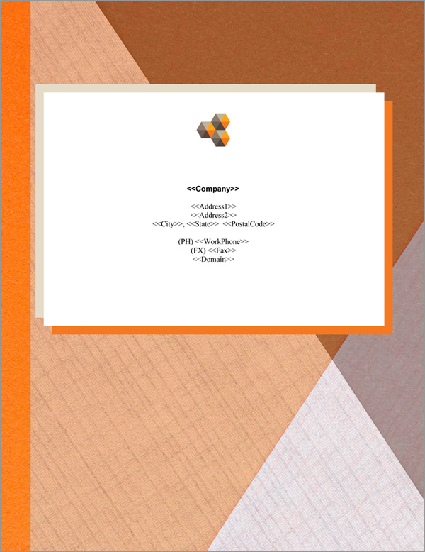 Proposal Pack Contemporary #18 Back Page