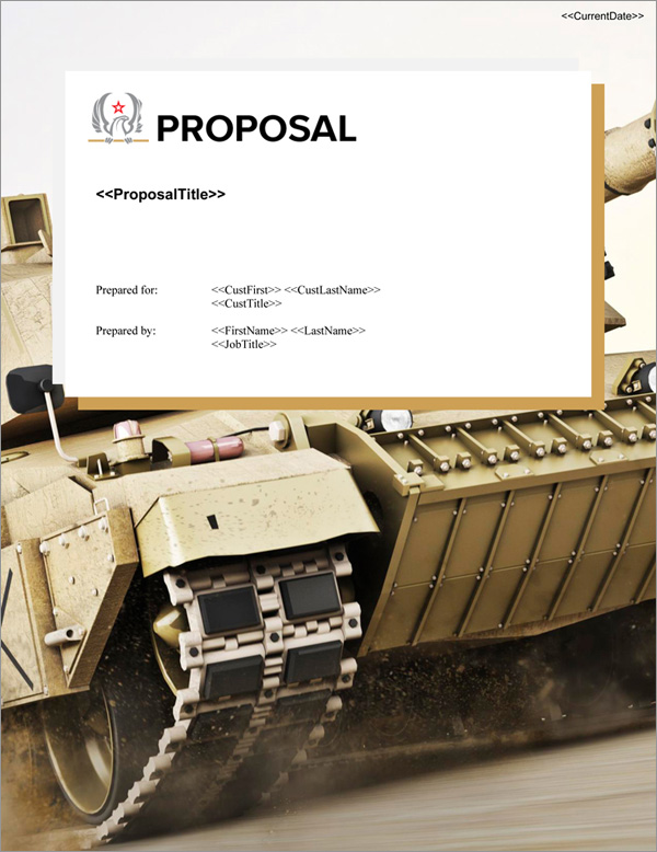 Proposal Pack Military #6 Title Page