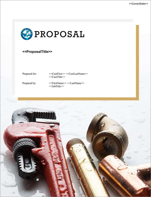 Proposal Pack Plumbing #2 Title Page