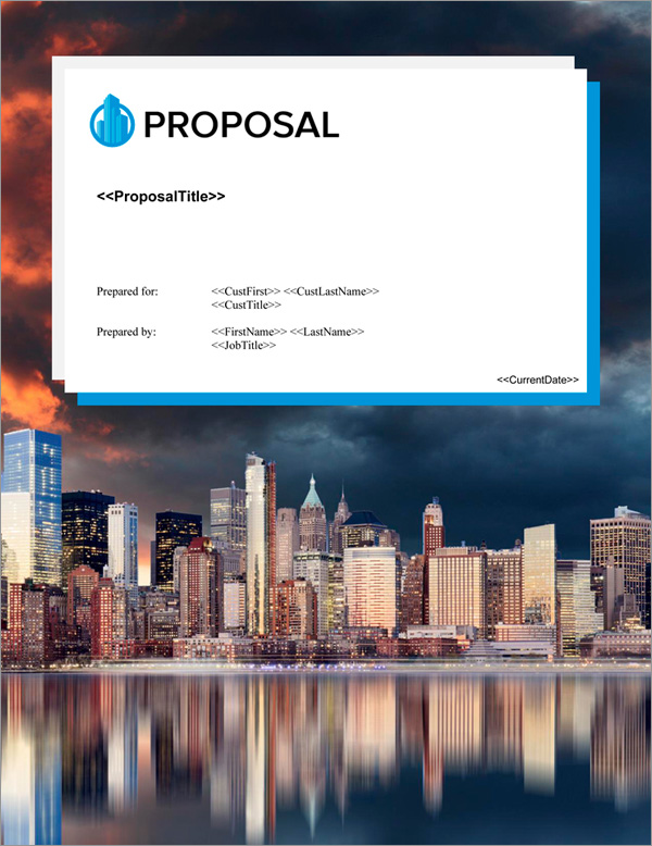 Proposal Pack Skyline #5 Title Page