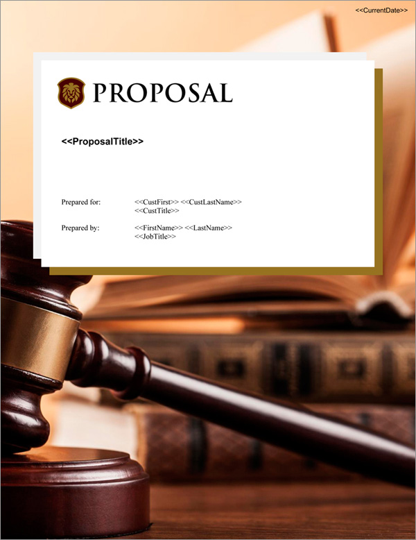 Proposal Pack Legal #1 Title Page