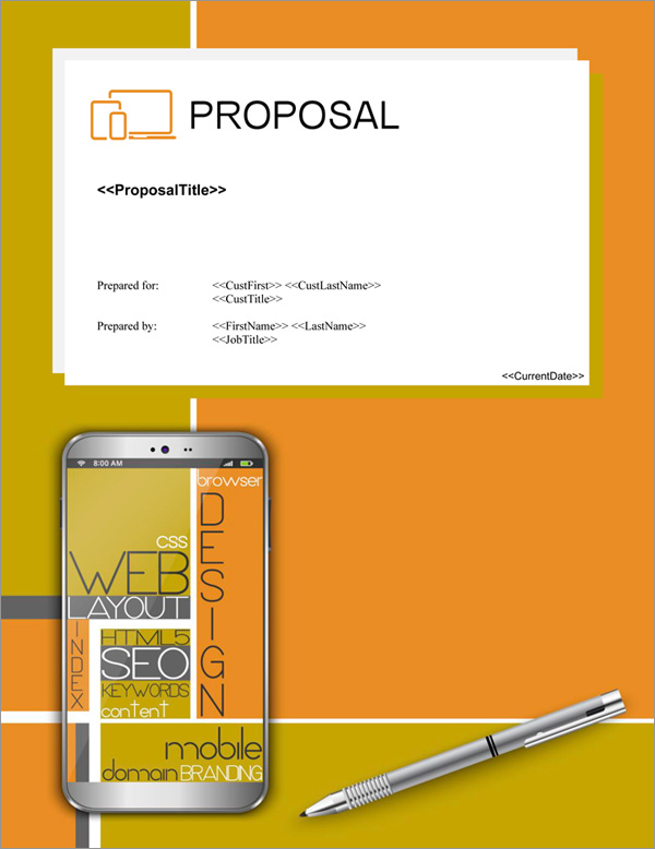 Proposal Pack Web #5 Title Page