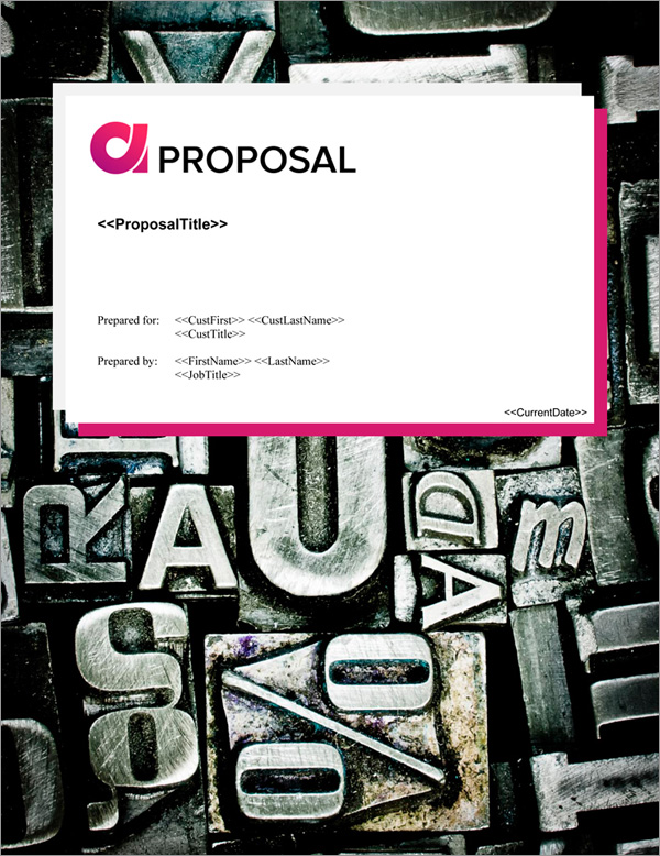Proposal Pack Symbols #9 Title Page