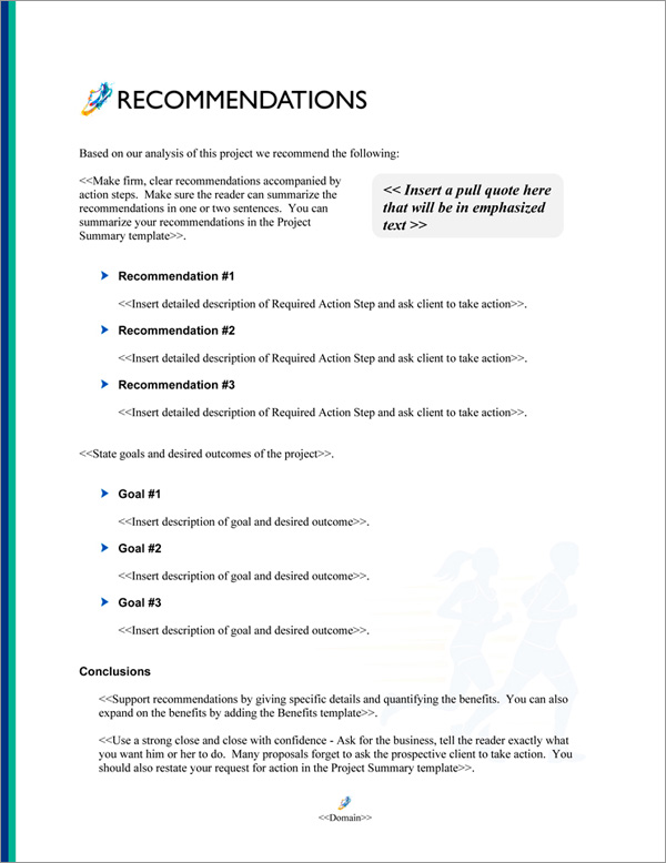 Proposal Pack Events #6 Recommendations Page Proposal Pack Events #6 Recommendations Page