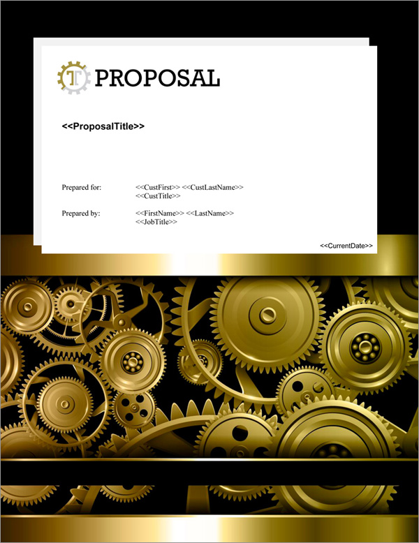 Proposal Pack Industrial #4 Title Page