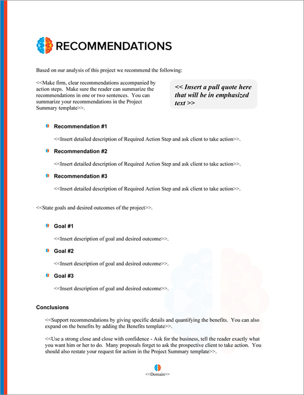 Proposal Pack Artsy #12 Recommendations Page