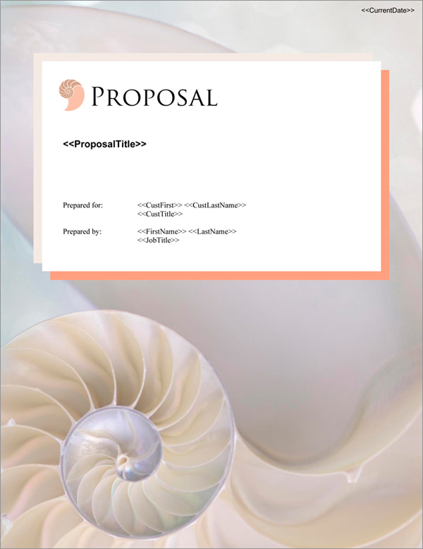 Proposal Pack Concepts #18 Title Page