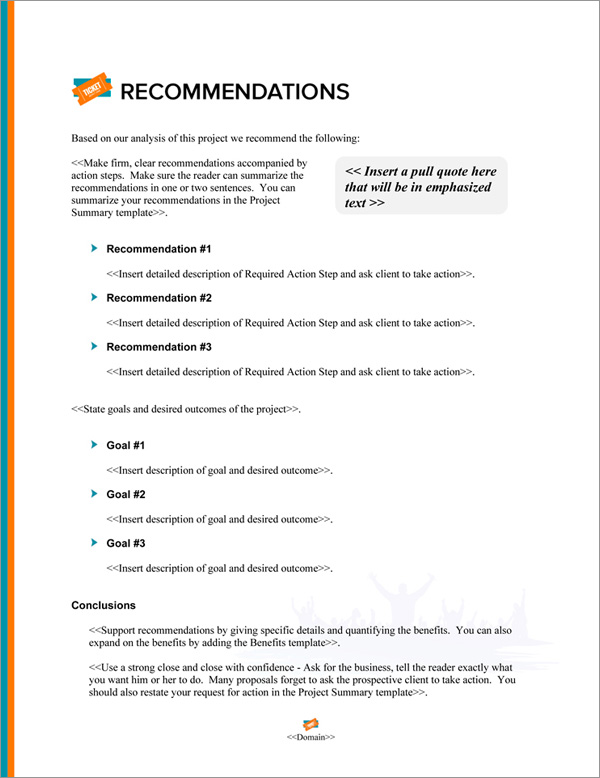 Proposal Pack Events #7 Recommendations Page Proposal Pack Events #7 Recommendations Page