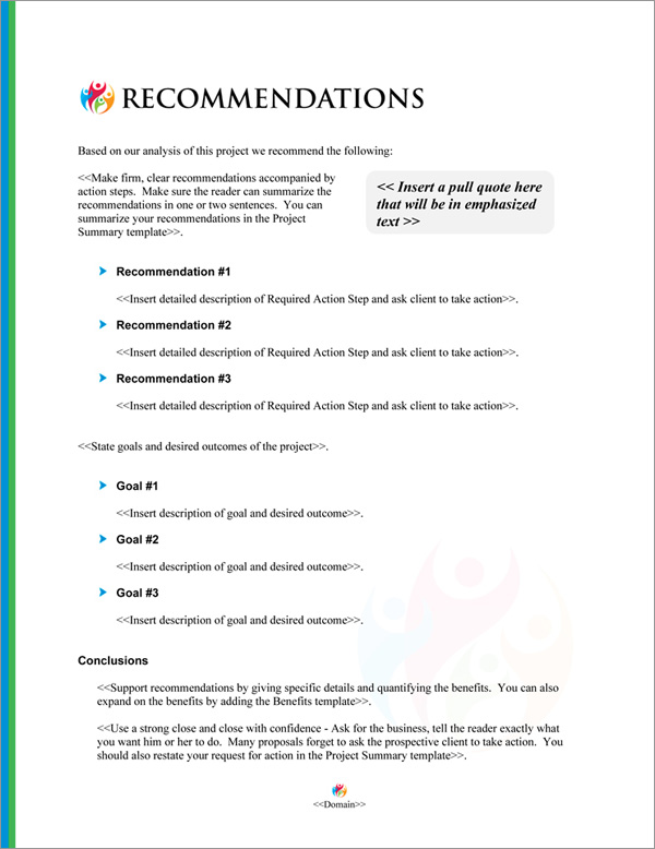 Proposal Pack Events #8 Recommendations Page Proposal Pack Events #8 Recommendations Page