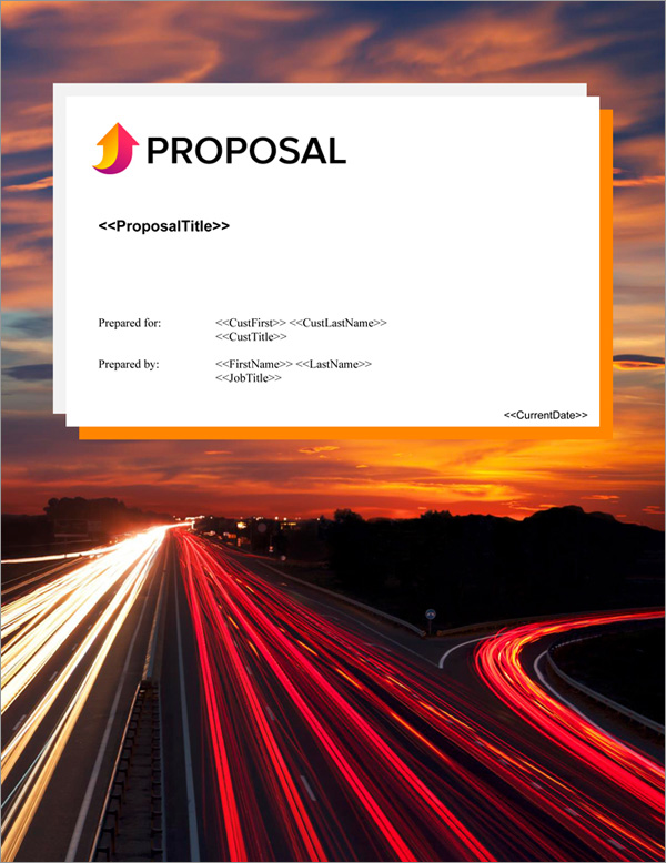 Proposal Pack In Motion #8 Title Page