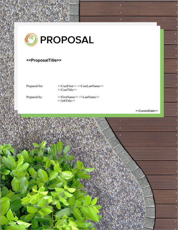 Proposal Pack Lawn #4 Title Page