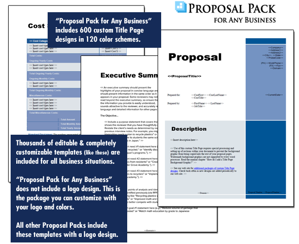 Proposal Pack for Any Business Proposal Pack for Any Business