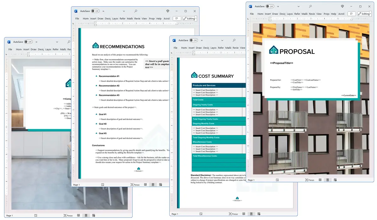 Illustration of Proposal Pack Real Estate #8