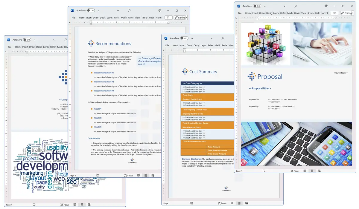 Illustration of Proposal Pack Software #1