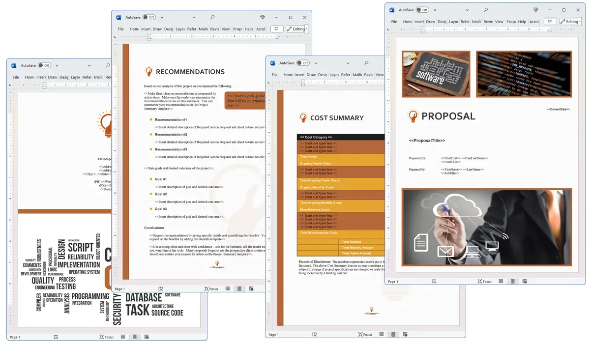 Illustration of Proposal Pack Software #2