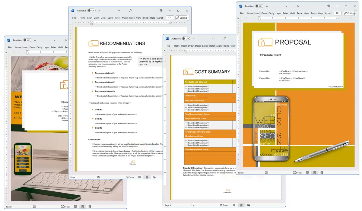 Illustration of Proposal Pack Web #5