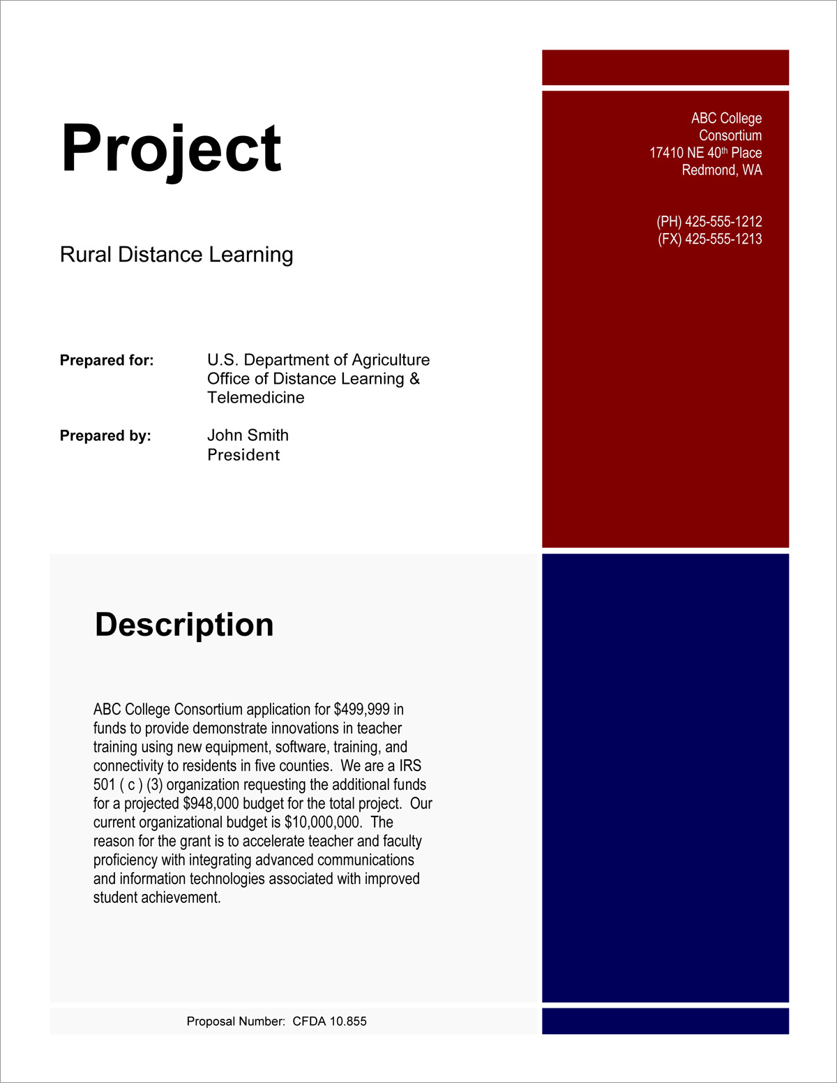 USDA Federal Government Grant Proposal 5 Steps