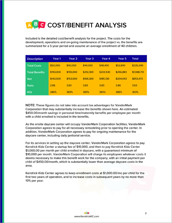 Proposal Pack Children #5 Body Page