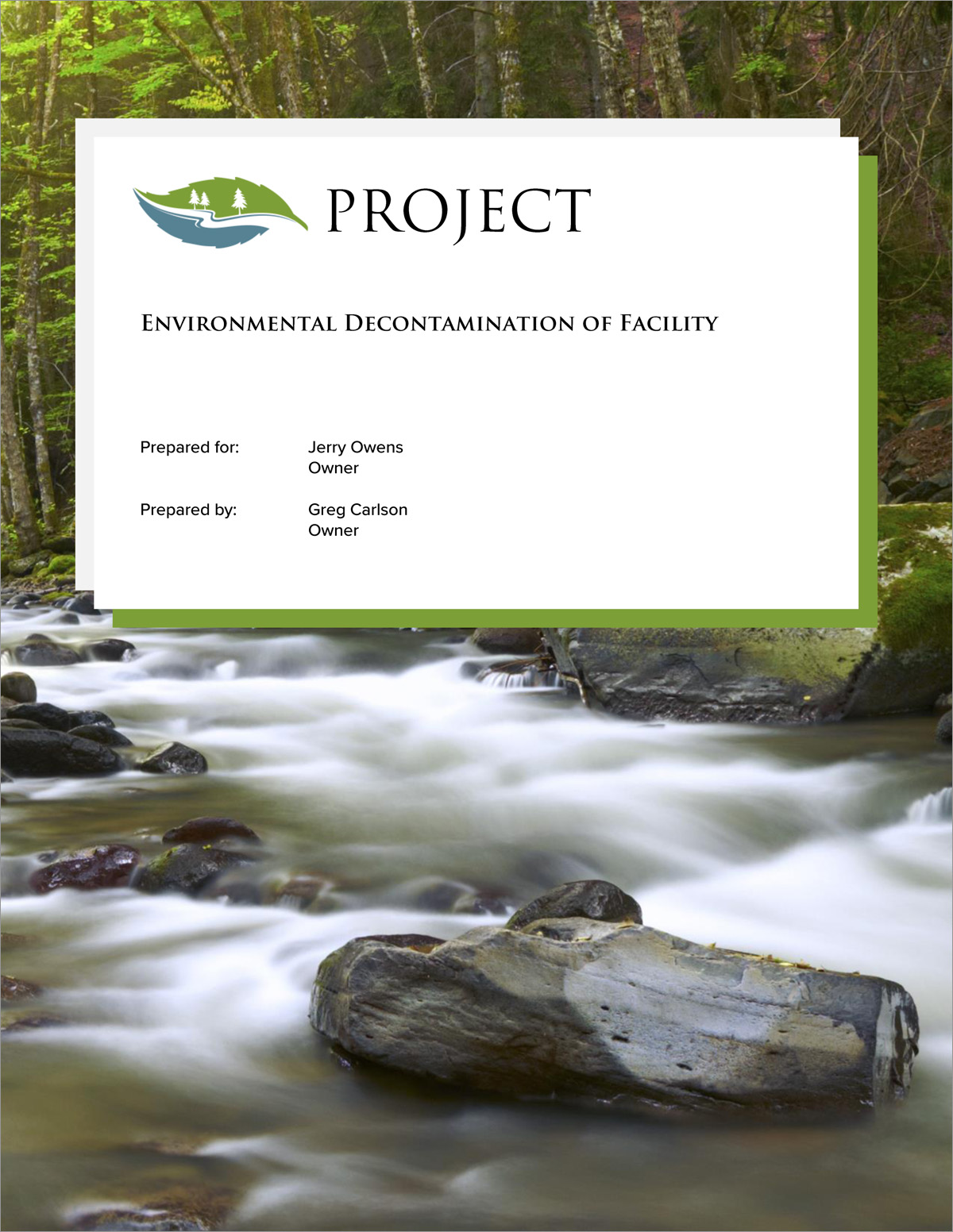 Environmental Cleanup Sample Proposal 5 Steps Environmental Cleanup Sample Proposal 5 Steps