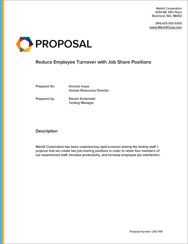 Proposal Pack Minimalist #8 Title Page