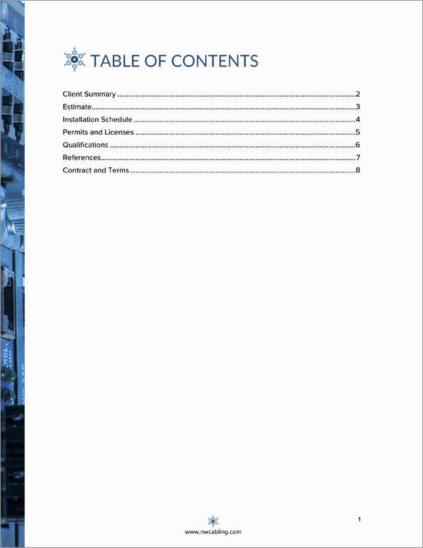 Proposal Pack Networks #4 Body Page