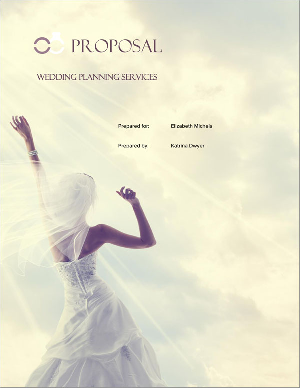 Proposal Pack Wedding #5 Title Page