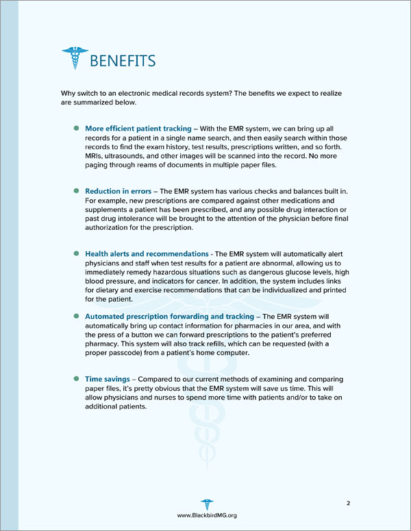 electronic health records example