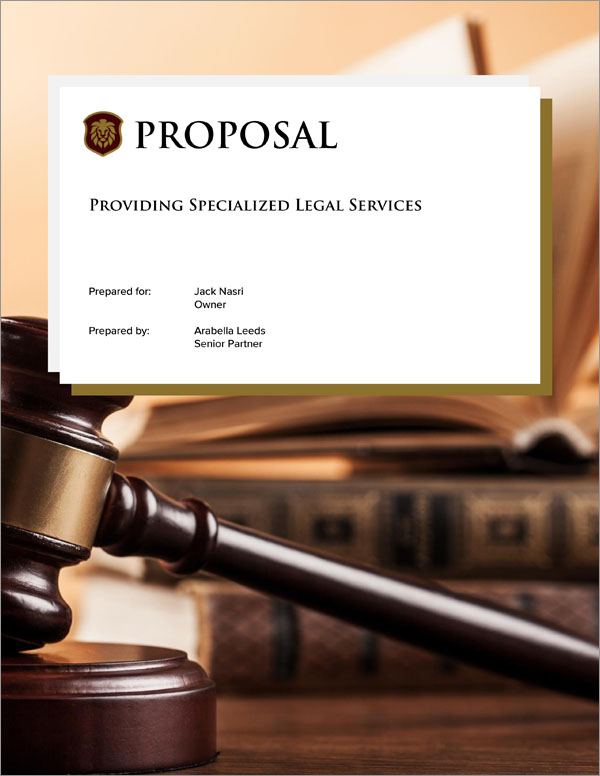 Proposal Pack Legal #1 Title Page