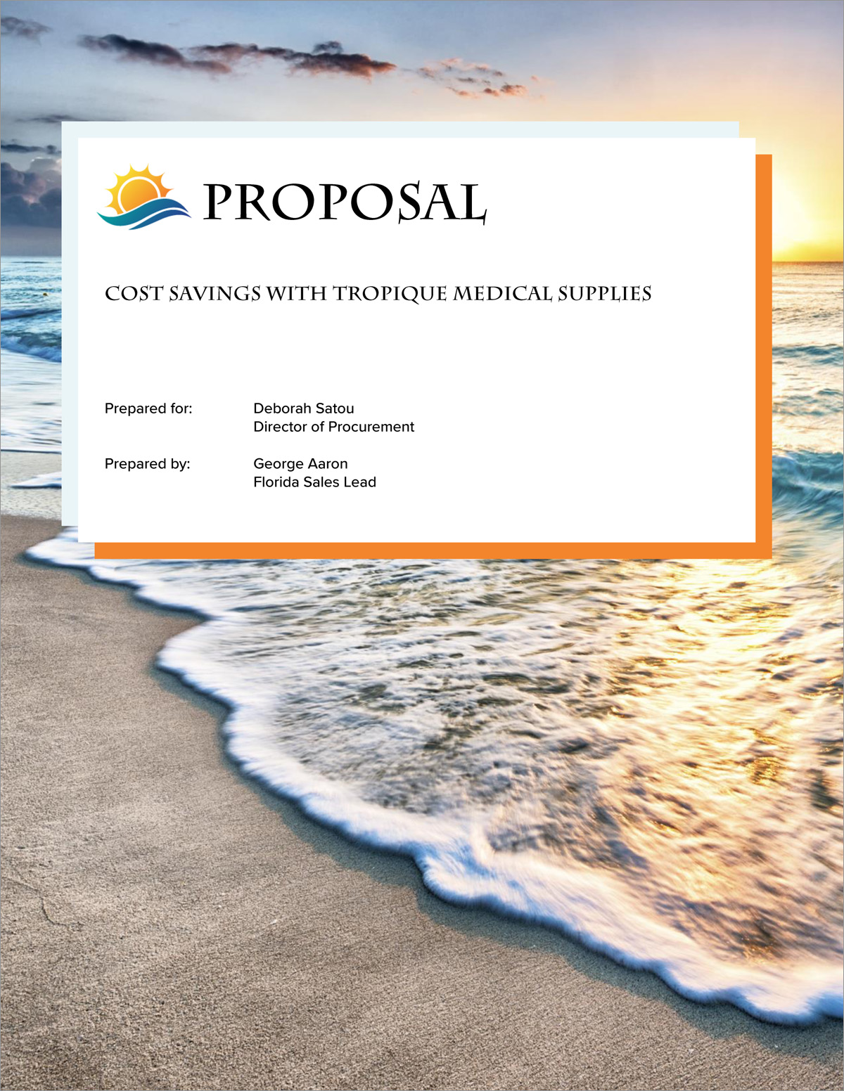 Product Cost Savings Sales Sample Proposal 5 Steps